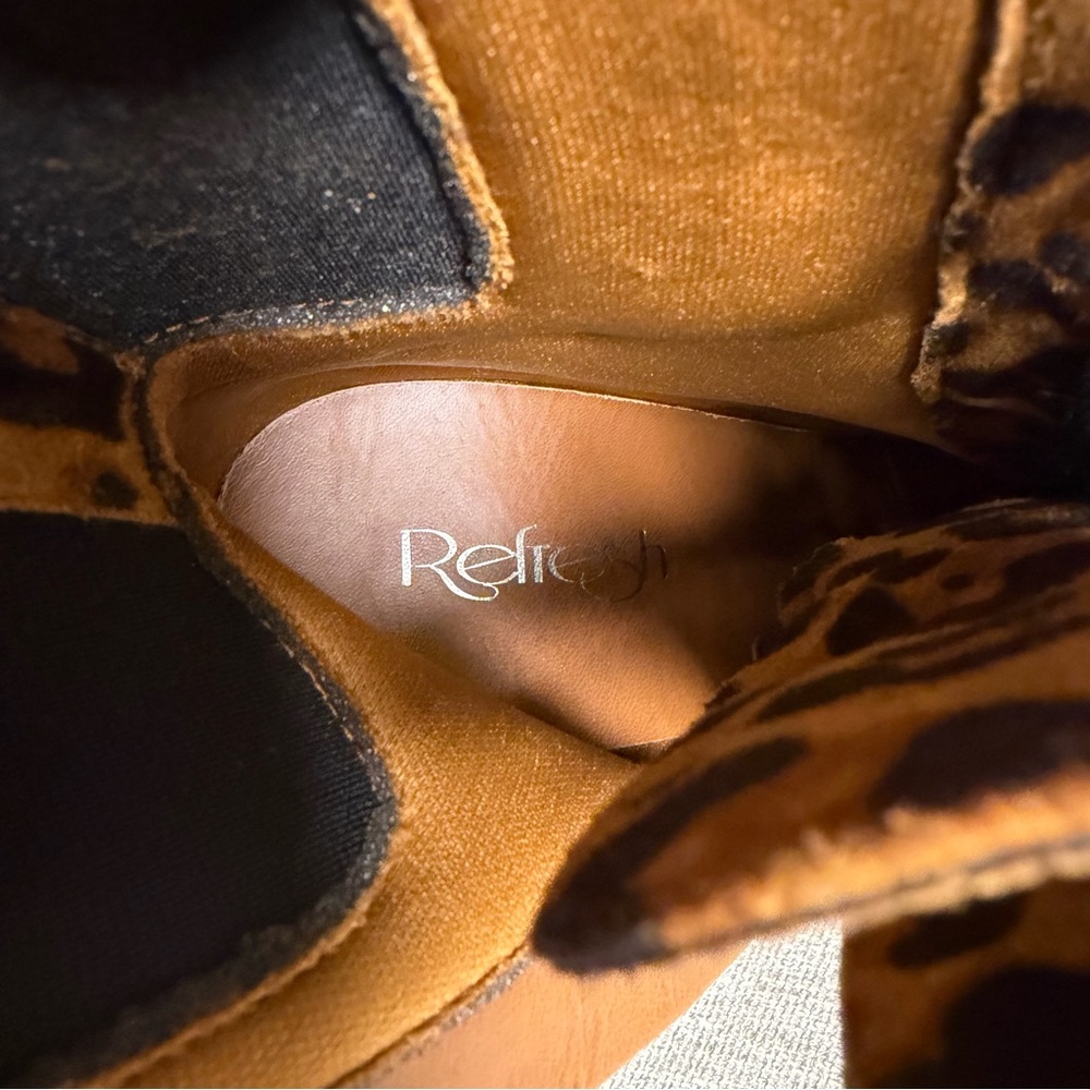 Refresh Leopard Lace-Up Boots - Picture 6 of 6